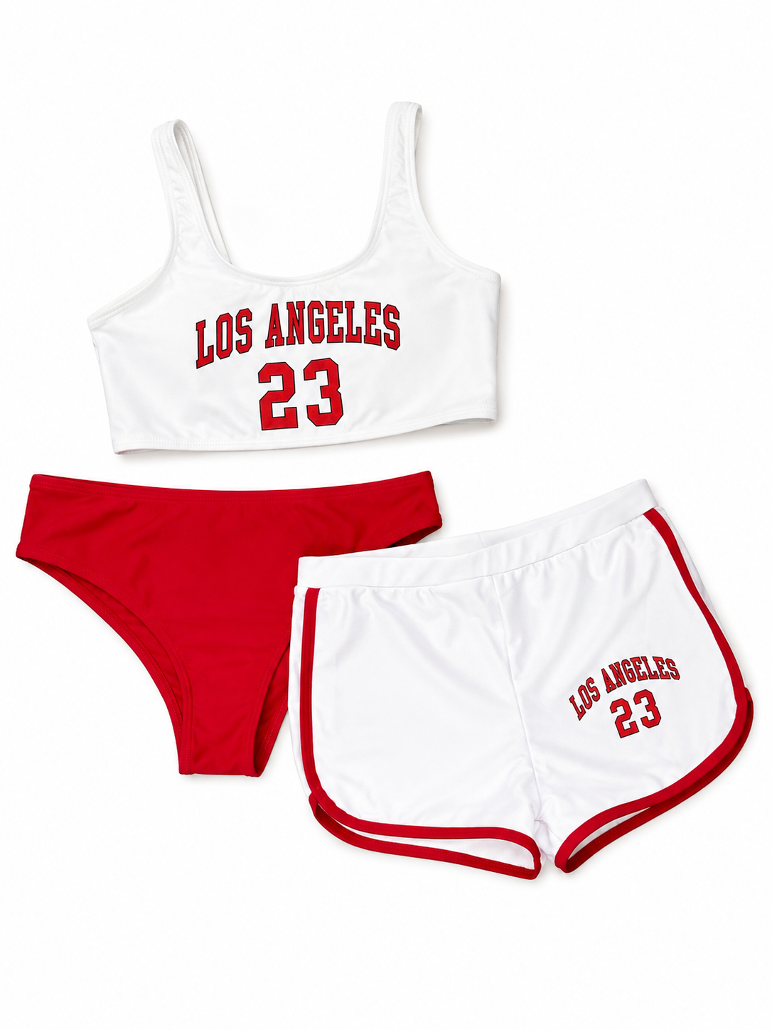 Athletic Red Swimsuit