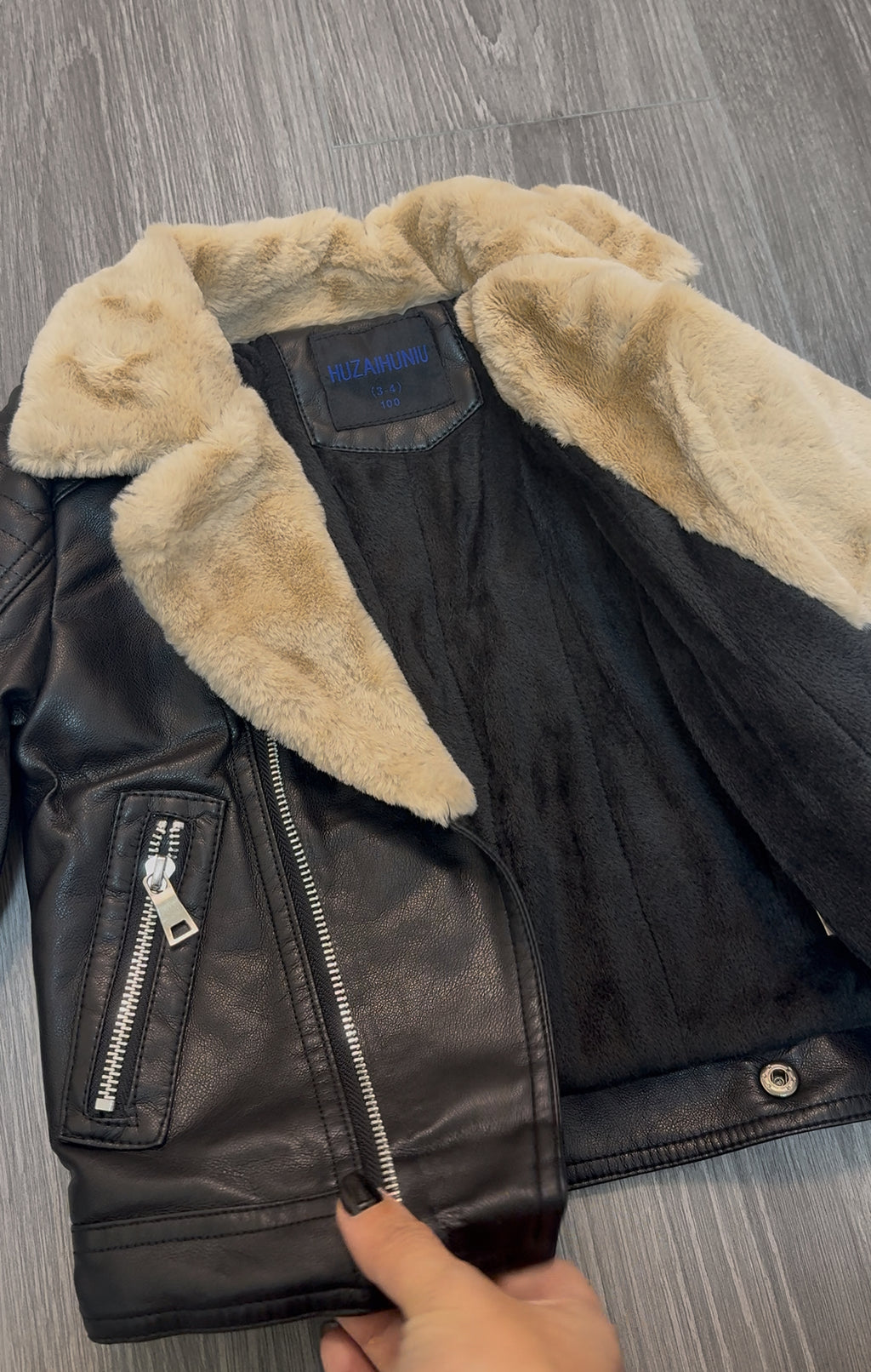 Fur Leather Jacket