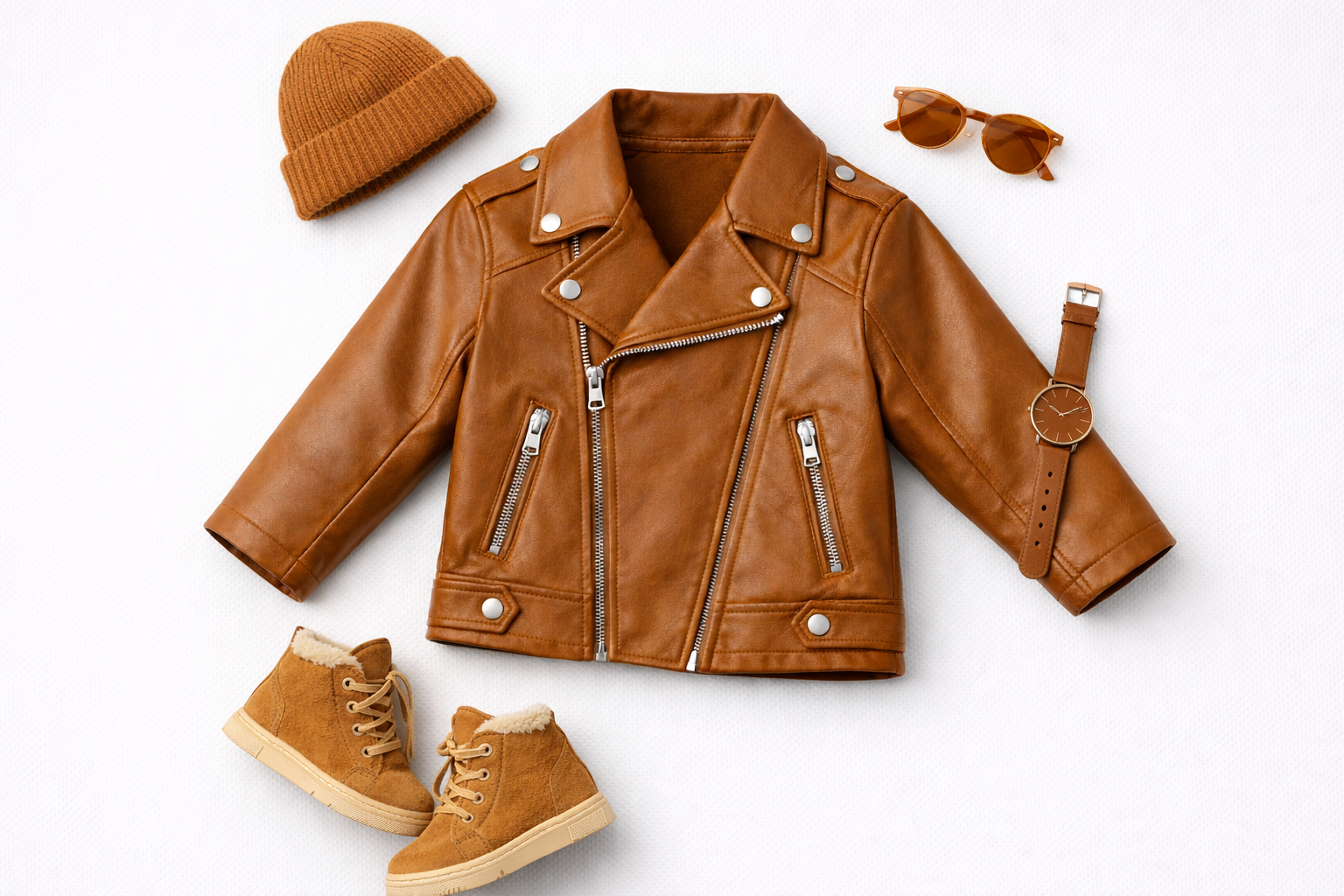 Fleeced Leather Jacket 2