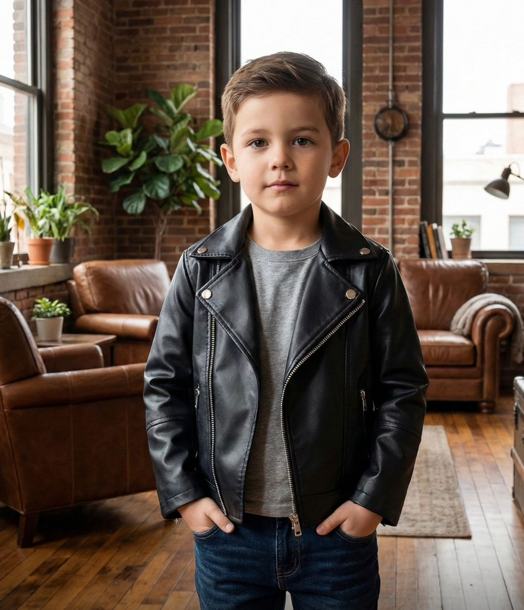 Fleeced Leather Jacket 1