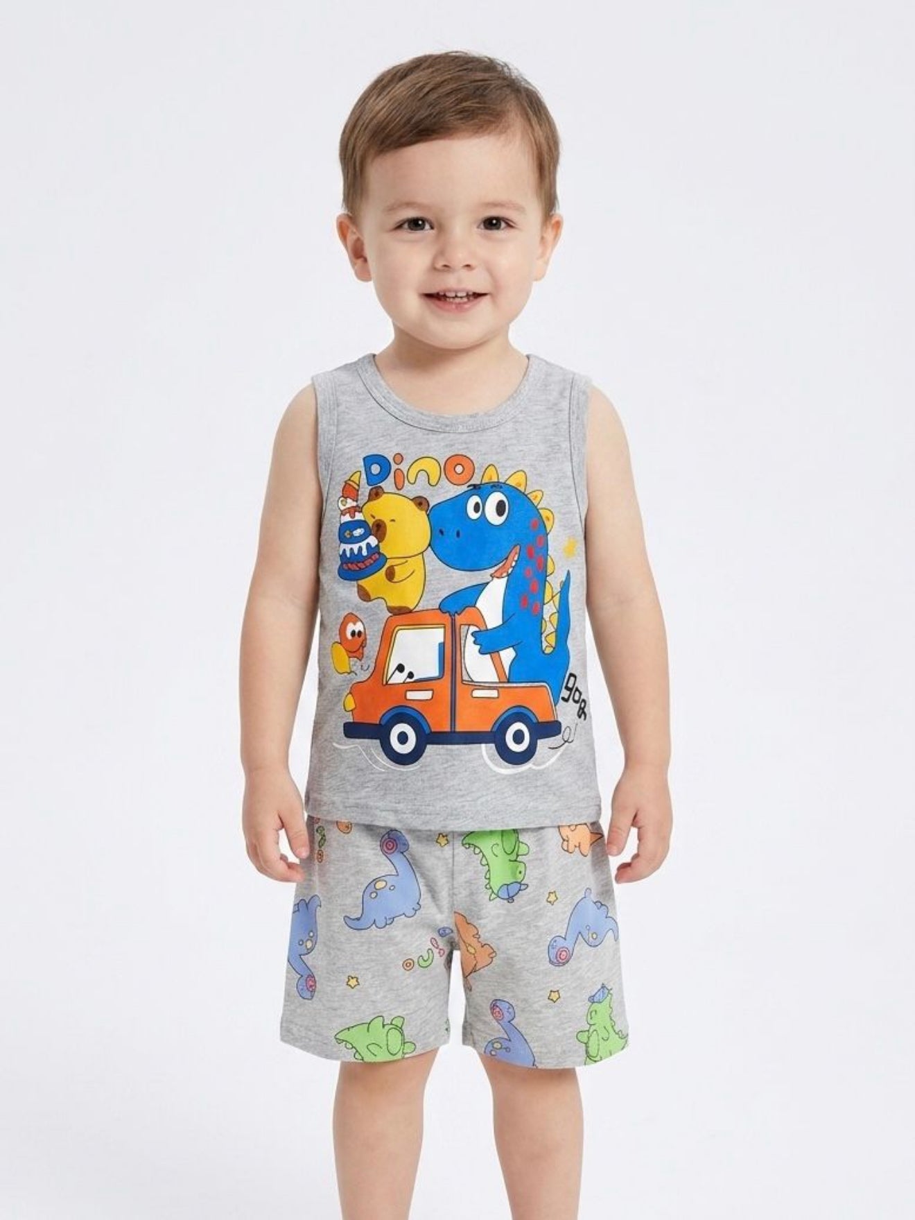 Driving Dinosaur Pajamas