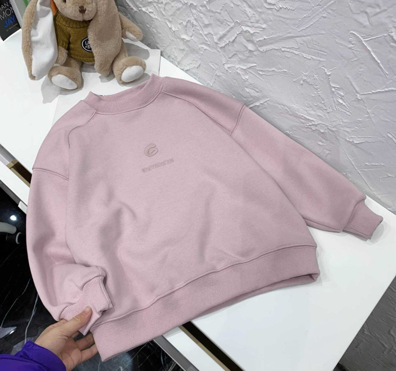 Oversized pink top 9