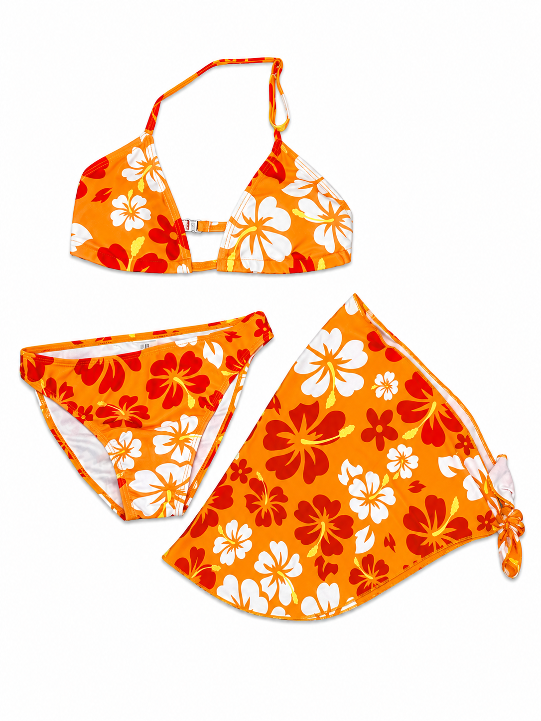 Orange floral set